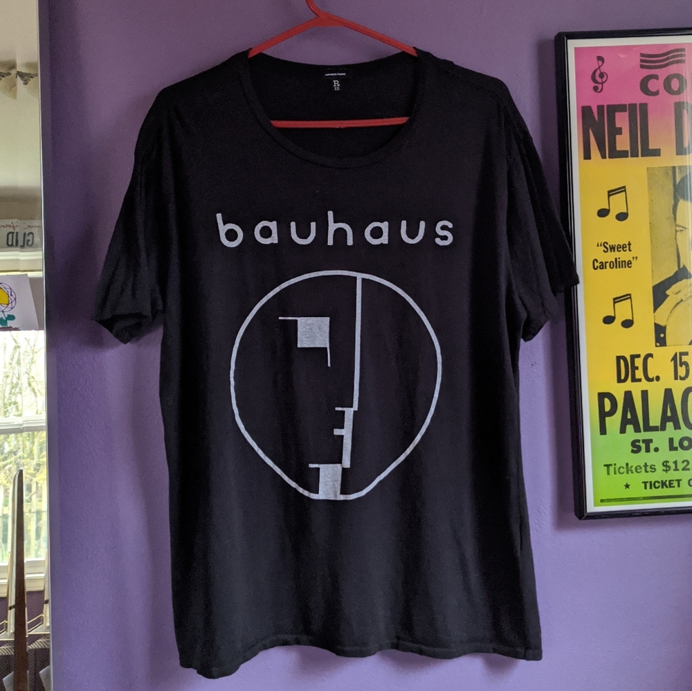 R13 Bauhaus cashmere blend graphic rock tee